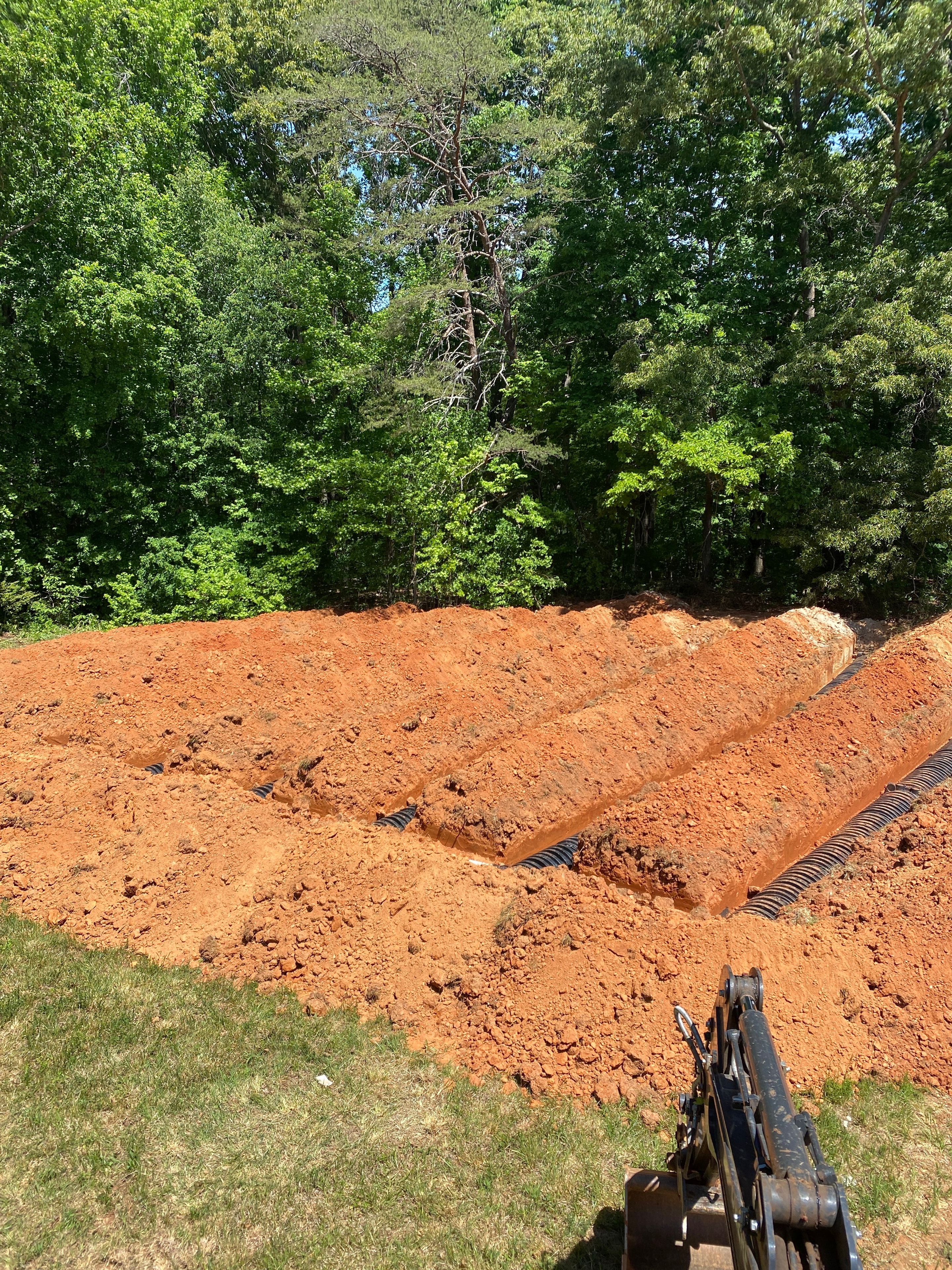 Drain field excavation project