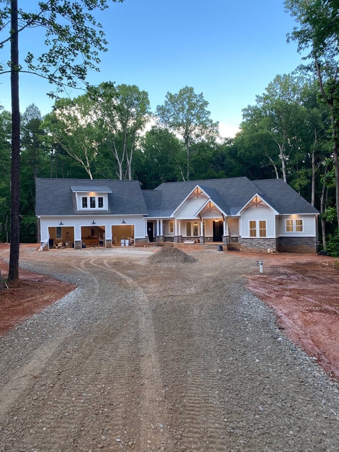 Residential grading and driveway project